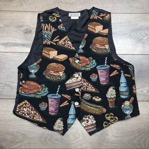 Retro Mirrors Fast Food Themed Vest